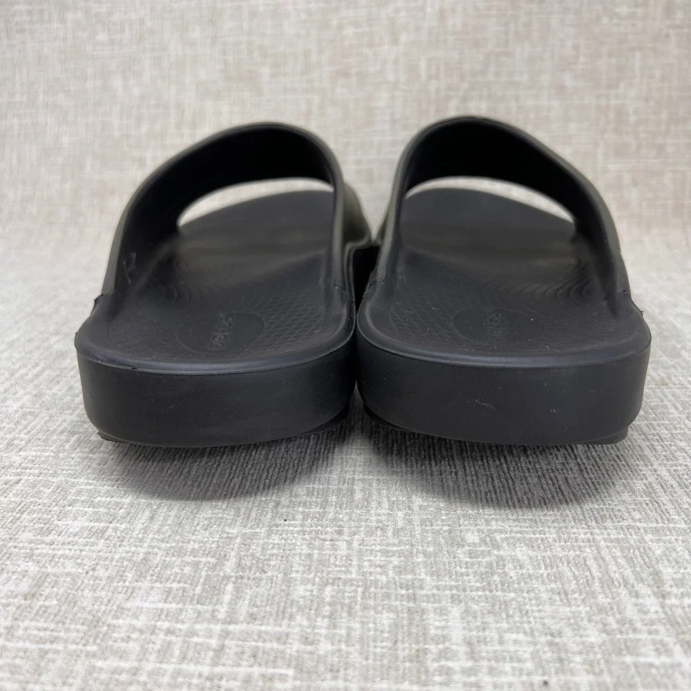 OOFOS OOahh Sport Recovery Slides Men 12 Women 14 Tactical Green Comfort Sporty